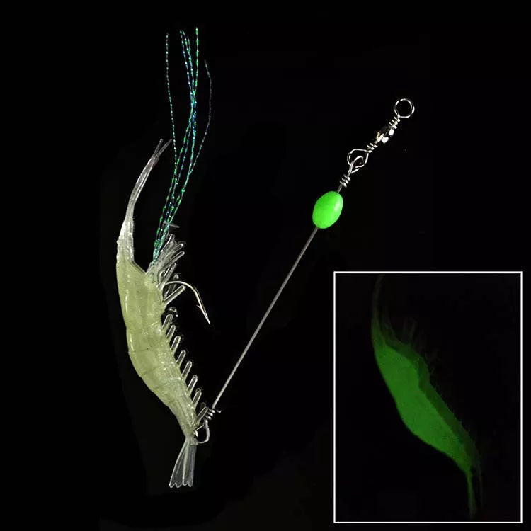 SK-46 Shi Hang Shrimp fishing lure with hook in various colors for river fishing