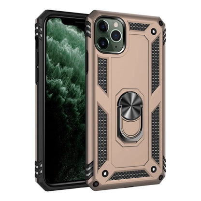 A dark green TPU and PC protective back cover for an Apple iPhone, showing the camera cut-out.