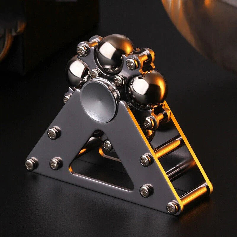Precision-engineered fingertip spinner with a captivating windmill-inspired design, offering a calming and creative decompression experience.