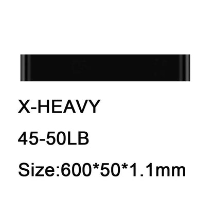 Rally Loop resistance band set showing five colour-coded bands: yellow, red, green, blue, black for 10kg to 50kg resistance