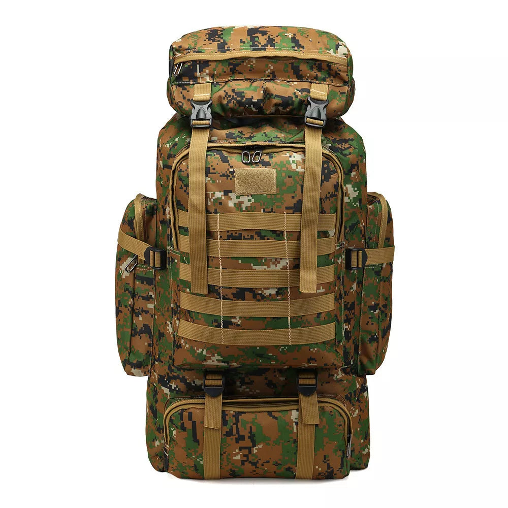Durable Oxford Cloth Large Capacity Outdoor Sports Mountaineering Bag in camouflage pattern