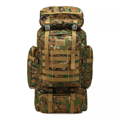 Durable Oxford Cloth Large Capacity Outdoor Sports Mountaineering Bag in camouflage pattern