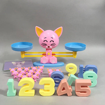 Engaging Educational Balance Toy with colorful animal shapes and digital display for early math learning