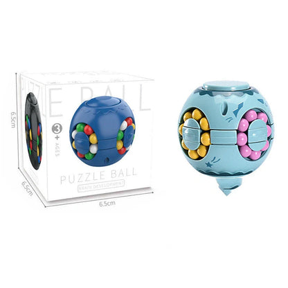 Interactive Magic Bean Toy with rotating colorful beads for stress relief and brain development