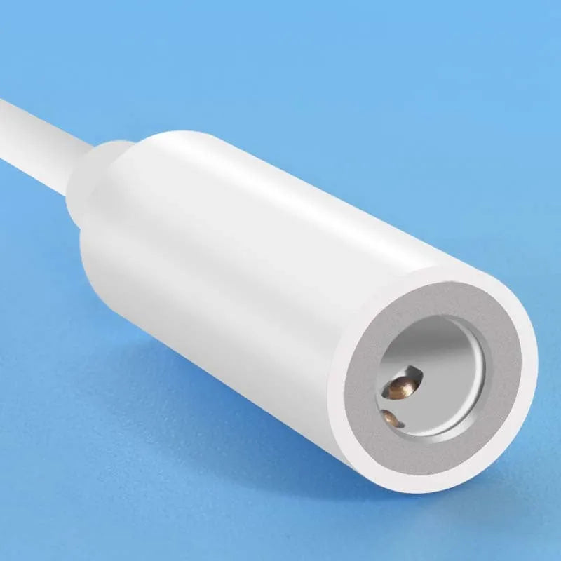 Lightning to 3.5mm Audio Adapter Cable Compatible with Apple iPhone Models, TPE Construction, 8cm Cable Length, White Colour Options Including Dual Function Charging and Music Versions