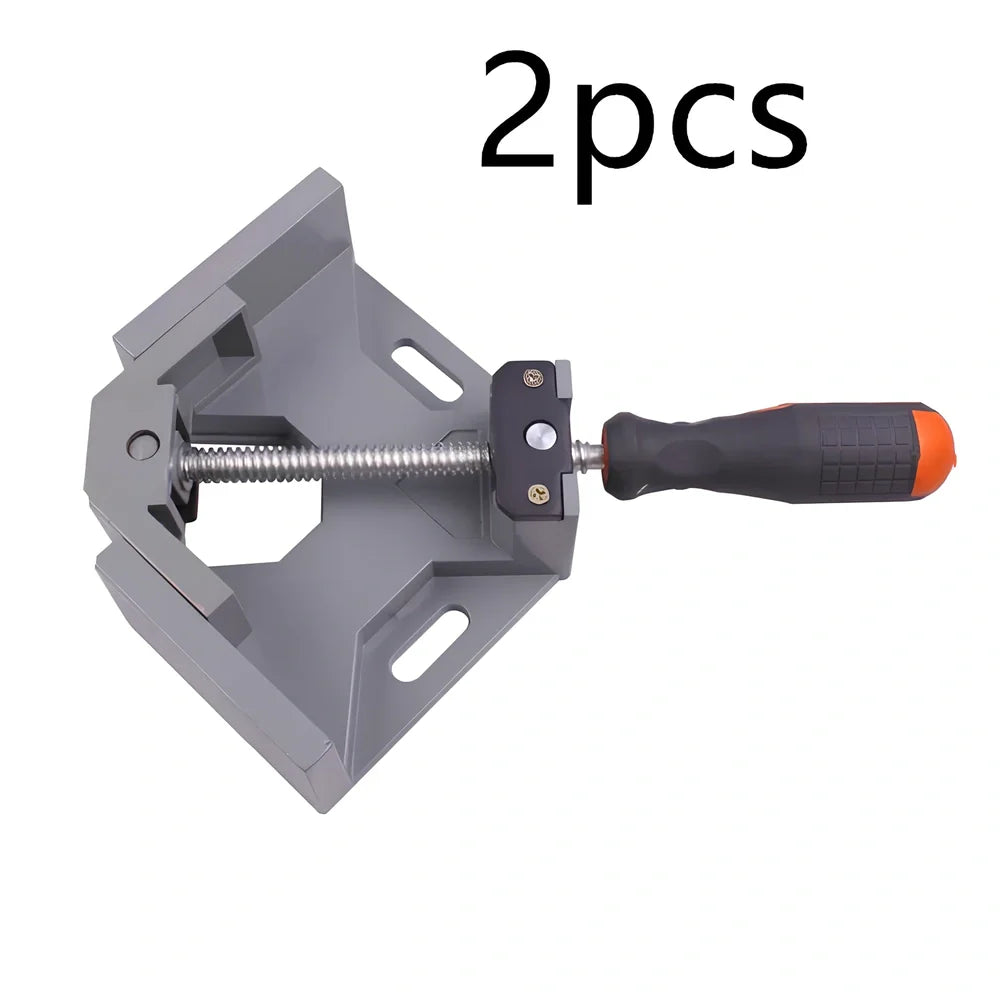 Corner Perfecter 90-degree right angle clamp with adjustable jaws and chrome-plated rods