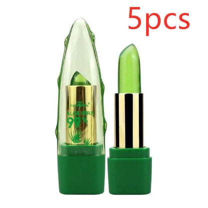 Aloe Vera Gel Color Changing Lipstick Gloss with personalized shade and deep hydration