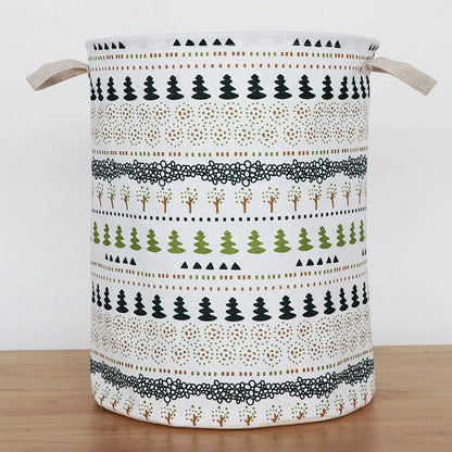 European-style cotton linen laundry basket in elegant designs for stylish home organization
