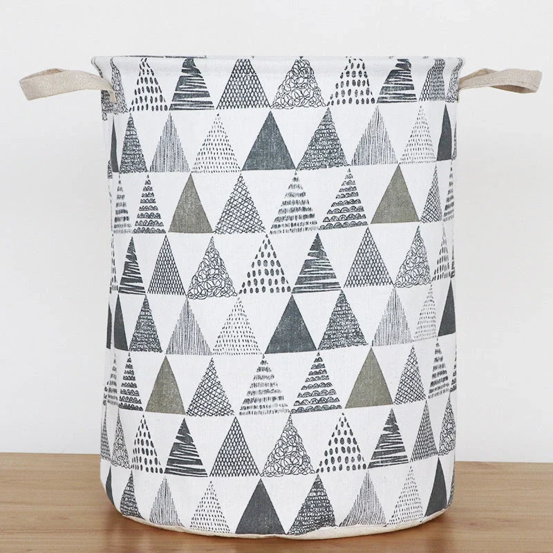 European-style cotton linen laundry basket in elegant designs for stylish home organization