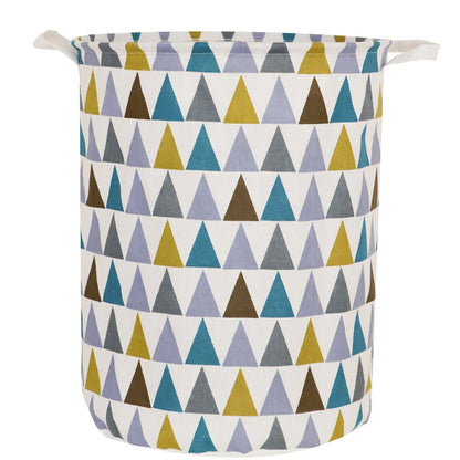 European-style cotton linen laundry basket in elegant designs for stylish home organization