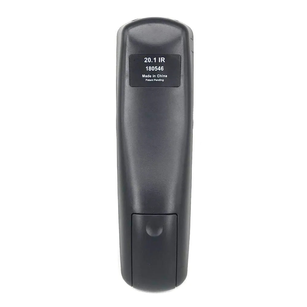 Black DISH Network universal remote control with flat design, compatible with satellite receiver code 20.1
