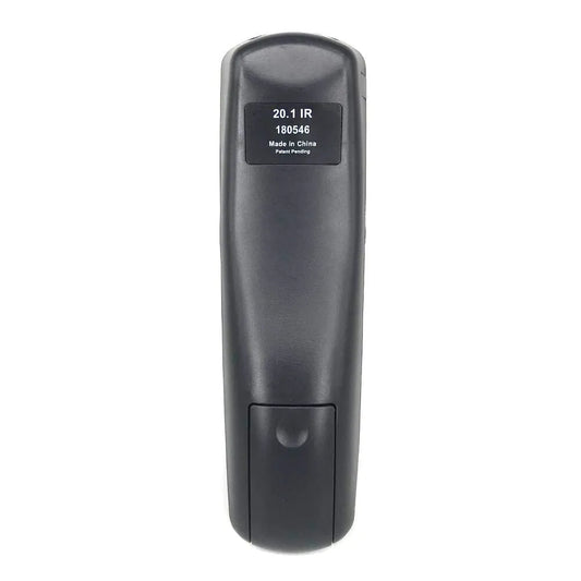 Black DISH Network universal remote control with flat design, compatible with satellite receiver code 20.1