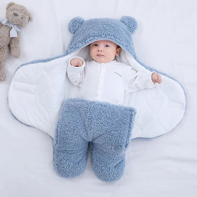 Cozy Winter Baby Quilt with Anti-Shock Design in various colors