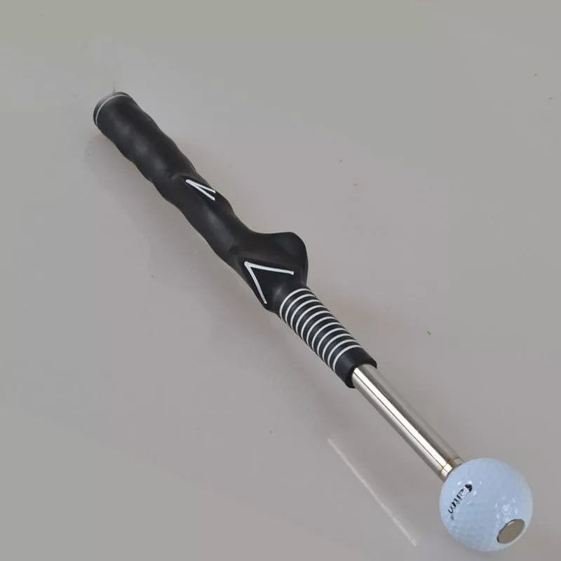 Adjustable Golf Telescopic Swing Trainer Vocal Stick with rubber grip and steel shaft