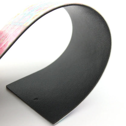 Handmade 5D diamond painting DIY bookmark kit with pendant on PU leather, measuring 6cm by 21cm.