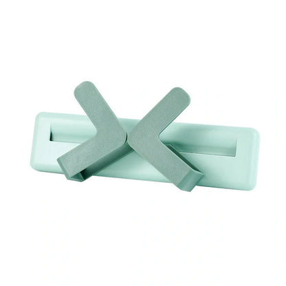 Durable ABS wall shelf for cutting boards and kitchen utensils in white, yellow, and green