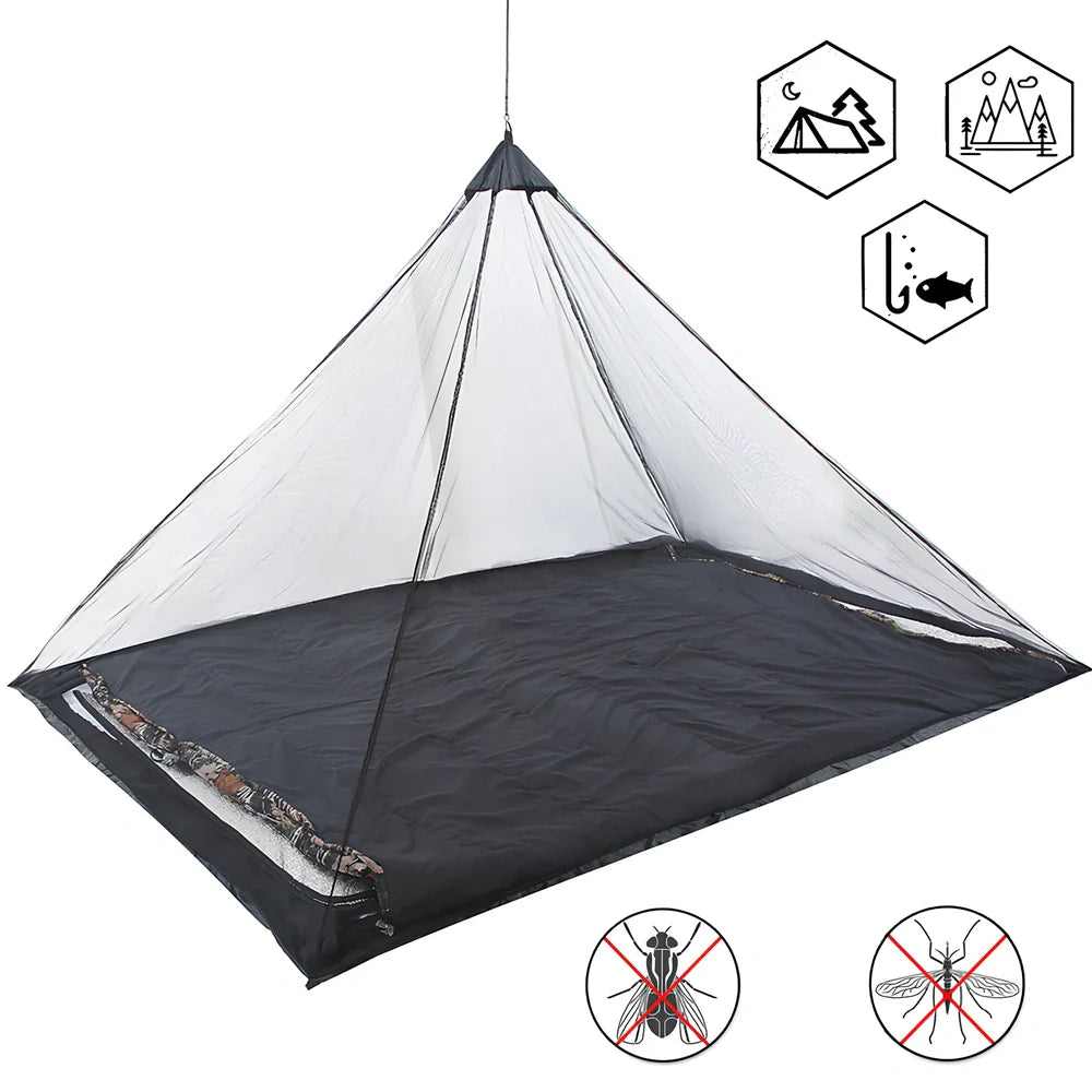 Portable mesh mosquito net tent with 220cm length and 325g weight for camping