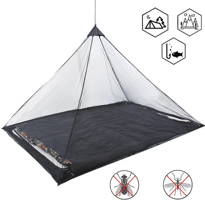 Portable mesh mosquito net tent with 220cm length and 325g weight for camping