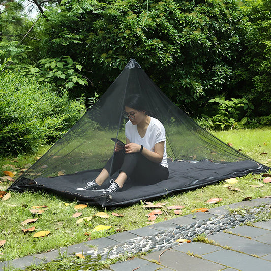 Portable mesh mosquito net tent with 220cm length and 325g weight for camping