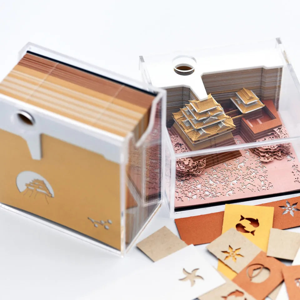 Spirited Away Nagoya Tianshou Tower three-dimensional paper architectural model