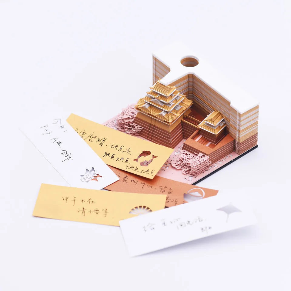 Spirited Away Nagoya Tianshou Tower three-dimensional paper architectural model