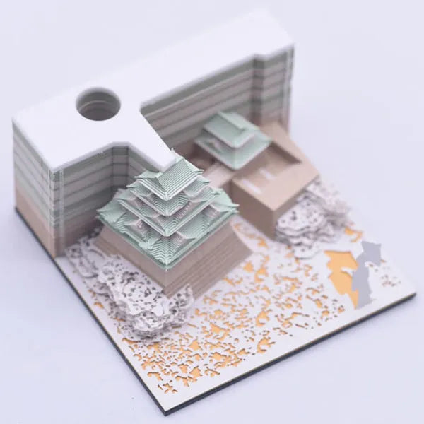 Spirited Away Nagoya Tianshou Tower three-dimensional paper architectural model