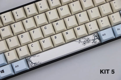 Single PBT plastic 6.25U spacebar keycap for mechanical keyboards in a selected colour