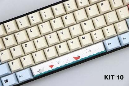 Single PBT plastic 6.25U spacebar keycap for mechanical keyboards in a selected colour