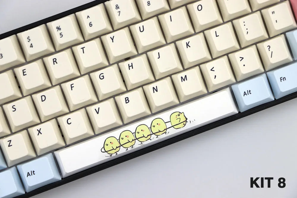 Single PBT plastic 6.25U spacebar keycap for mechanical keyboards in a selected colour