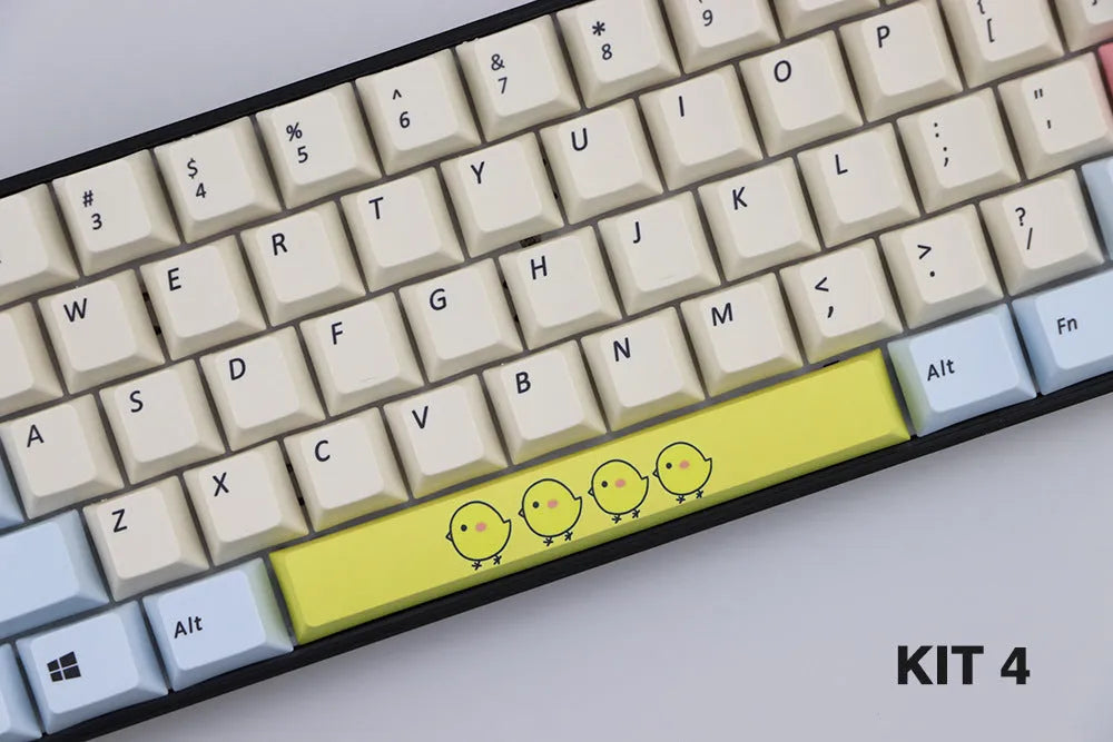 Single PBT plastic 6.25U spacebar keycap for mechanical keyboards in a selected colour