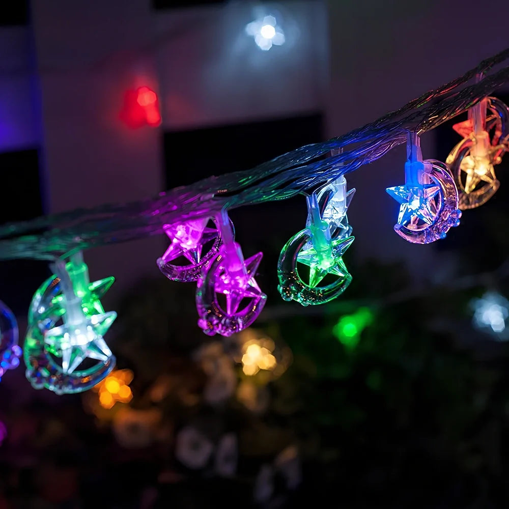 Xingyue 3-metre LED garden lights with battery box and multiple colour options for outdoor decoration