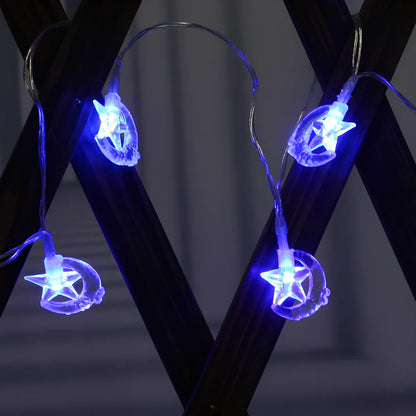 Xingyue 3-metre LED garden lights with battery box and multiple colour options for outdoor decoration