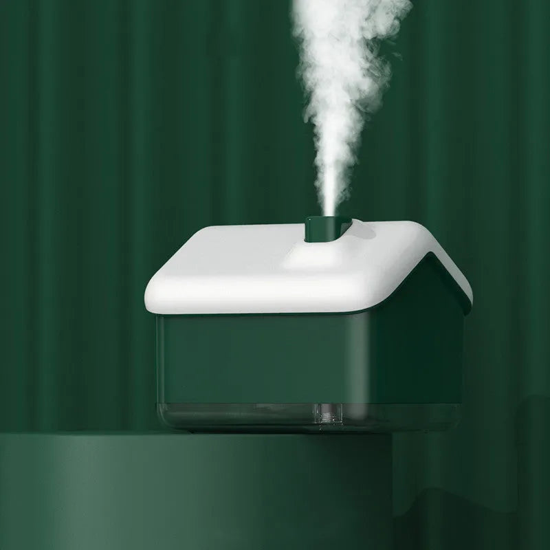 Igloo Air Humidifier Essential Oil Diffuser 300ML Ultrasonic Mist Maker Aroma Diffuser with LED Night Light and 4-Hour Auto Shutoff, USB Powered for Desktop and Bedroom Use in White Pink or Green