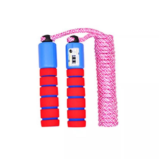 Children's colorful counting skipping rope with built-in jump counter