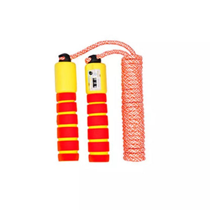 Children's colorful counting skipping rope with built-in jump counter