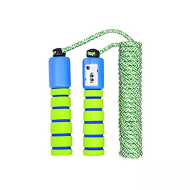 Children's colorful counting skipping rope with built-in jump counter