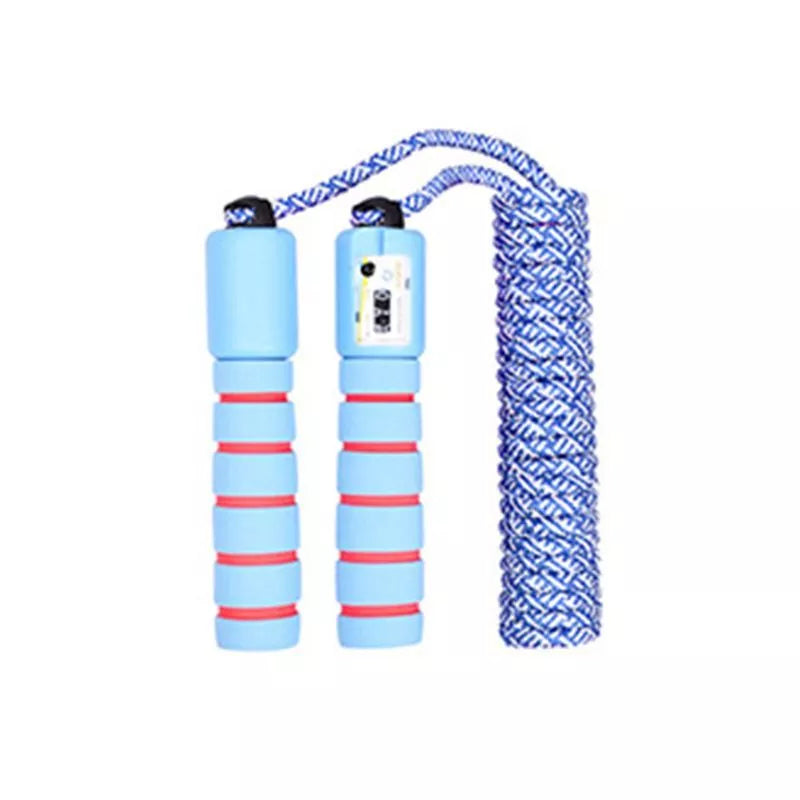 Children's colorful counting skipping rope with built-in jump counter