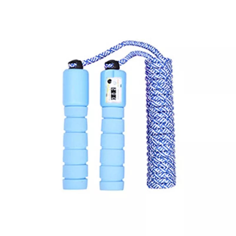 Children's colorful counting skipping rope with built-in jump counter