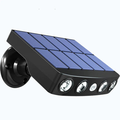 Black induction security wall lamp with sensor for garden villa outdoor lighting