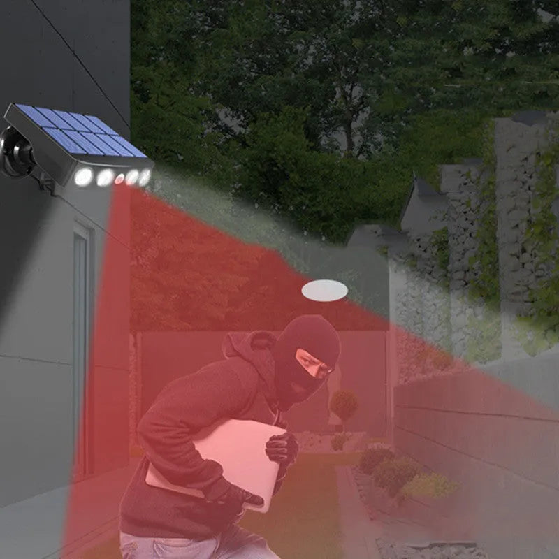 Black induction security wall lamp with sensor for garden villa outdoor lighting