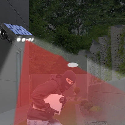 Black induction security wall lamp with sensor for garden villa outdoor lighting