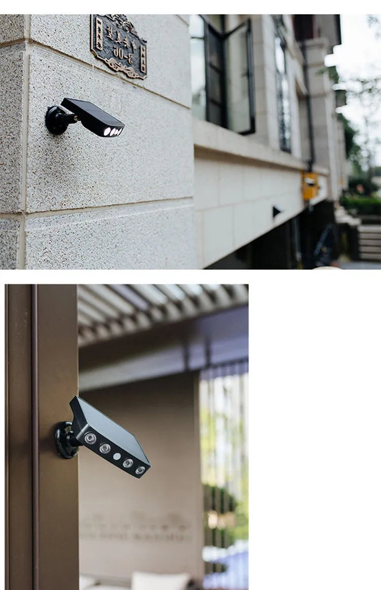 Black induction security wall lamp with sensor for garden villa outdoor lighting