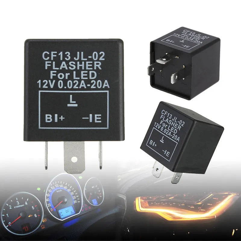 CF13 CF14 LED electronic flashing relay 12V car motorcycle turn signal flasher with IC integration