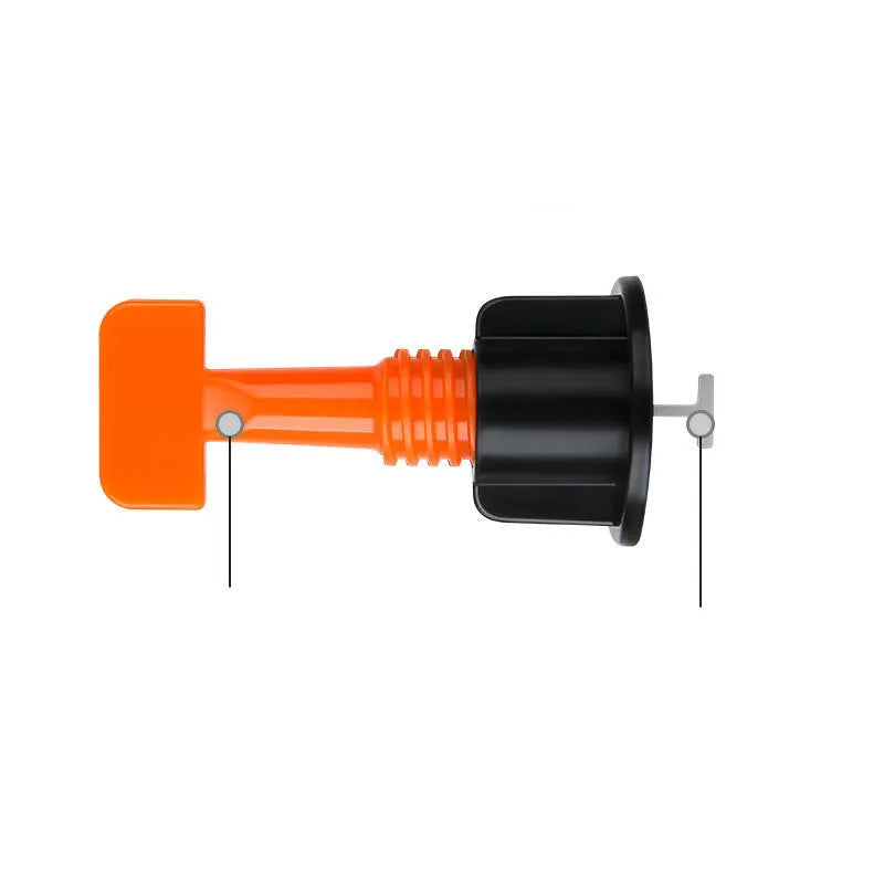 Tile positioning regulator tool with adjustment wrench for ceramic wall tile installation