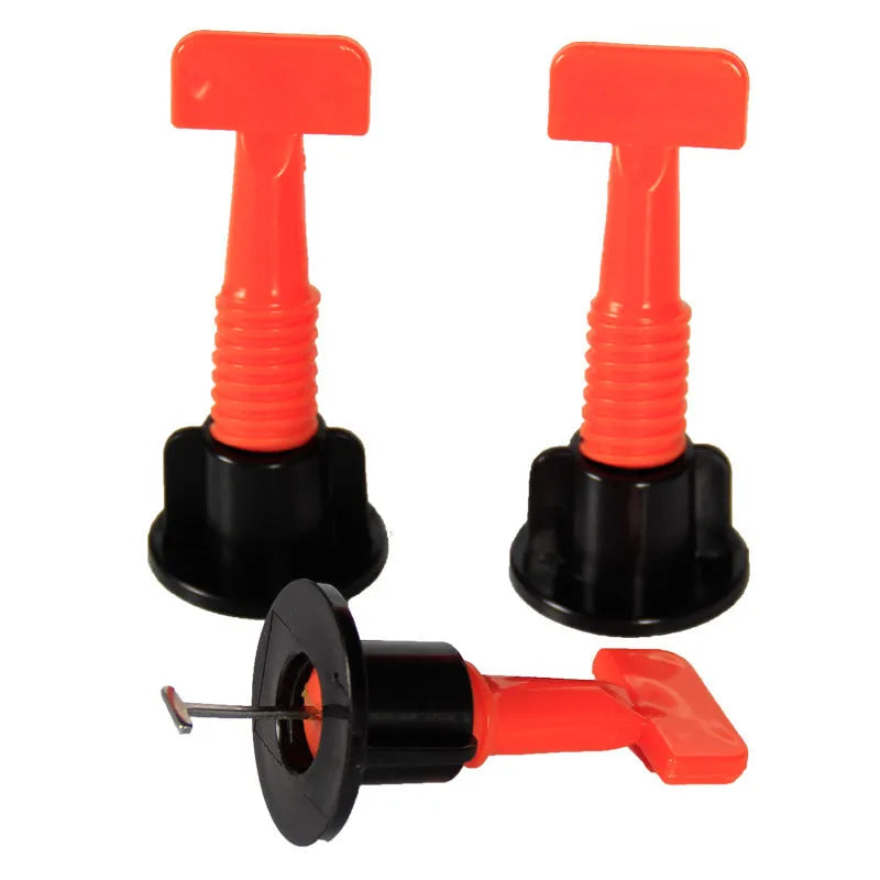 Tile positioning regulator tool with adjustment wrench for ceramic wall tile installation