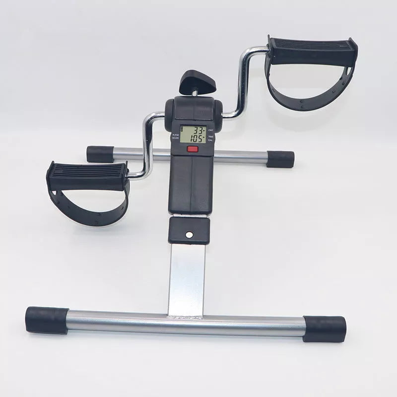 Mini Bike Fashion Counting Leg Trainer in black, compact home fitness equipment