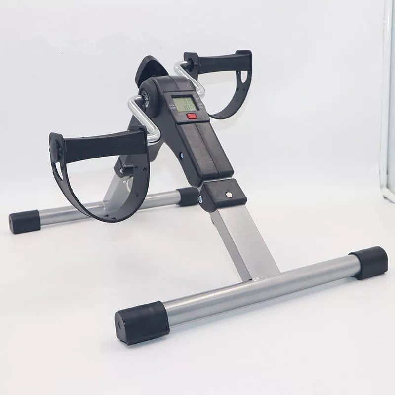 Mini Bike Fashion Counting Leg Trainer in black, compact home fitness equipment