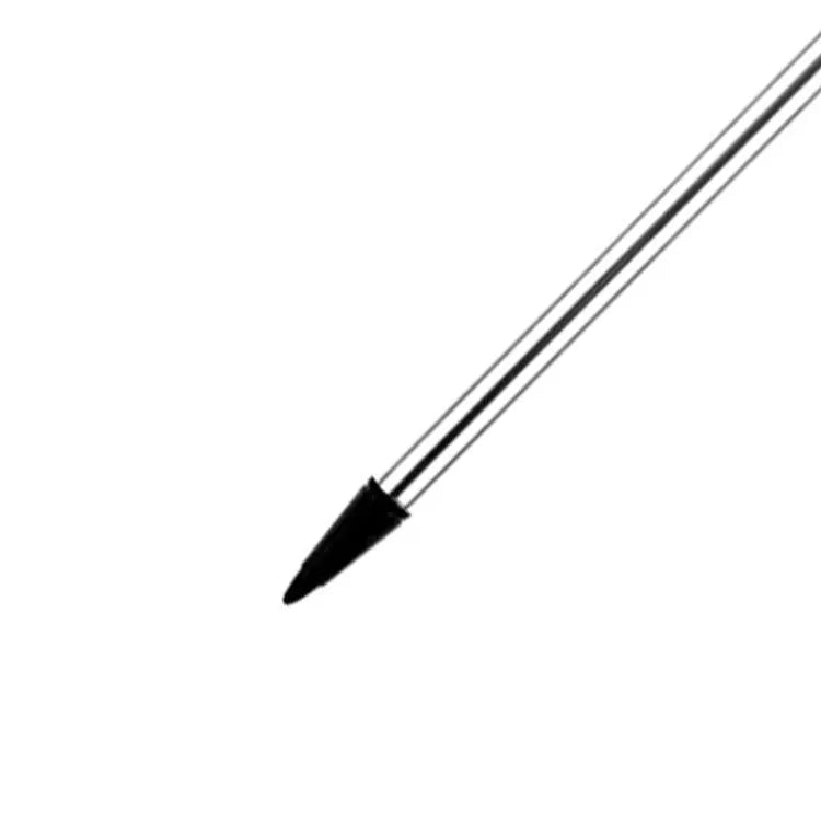 Dual-purpose touch screen stylus pen for capacitive and resistive screens, compatible with general mobile phones, 12cm length with silver, black, or red colour options in 3-piece set bulk packaging