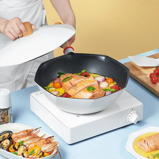 Maifan Stone non-stick frying pan for healthy cooking without oil