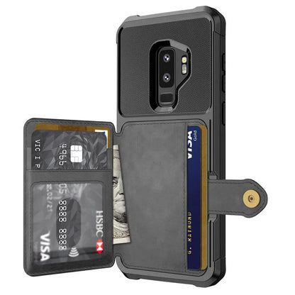 PU leather wallet flip phone case in five colours for Samsung Galaxy and iPhone models